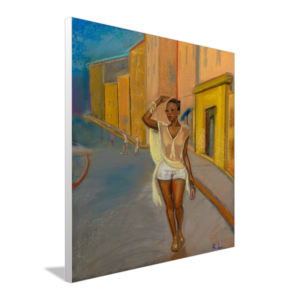 Golden Lady canvas print